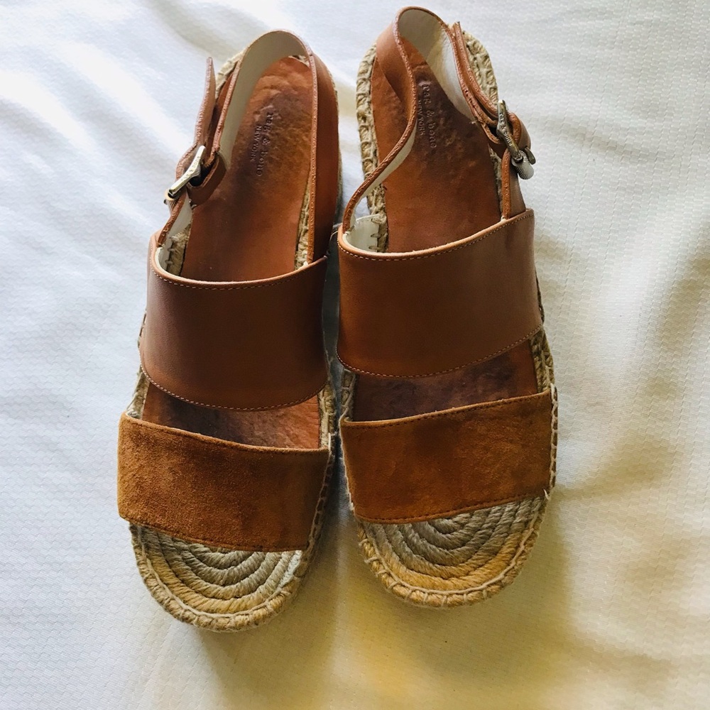 Rag & bone Women's Tan Platform Sandals - Picture 7 of 12